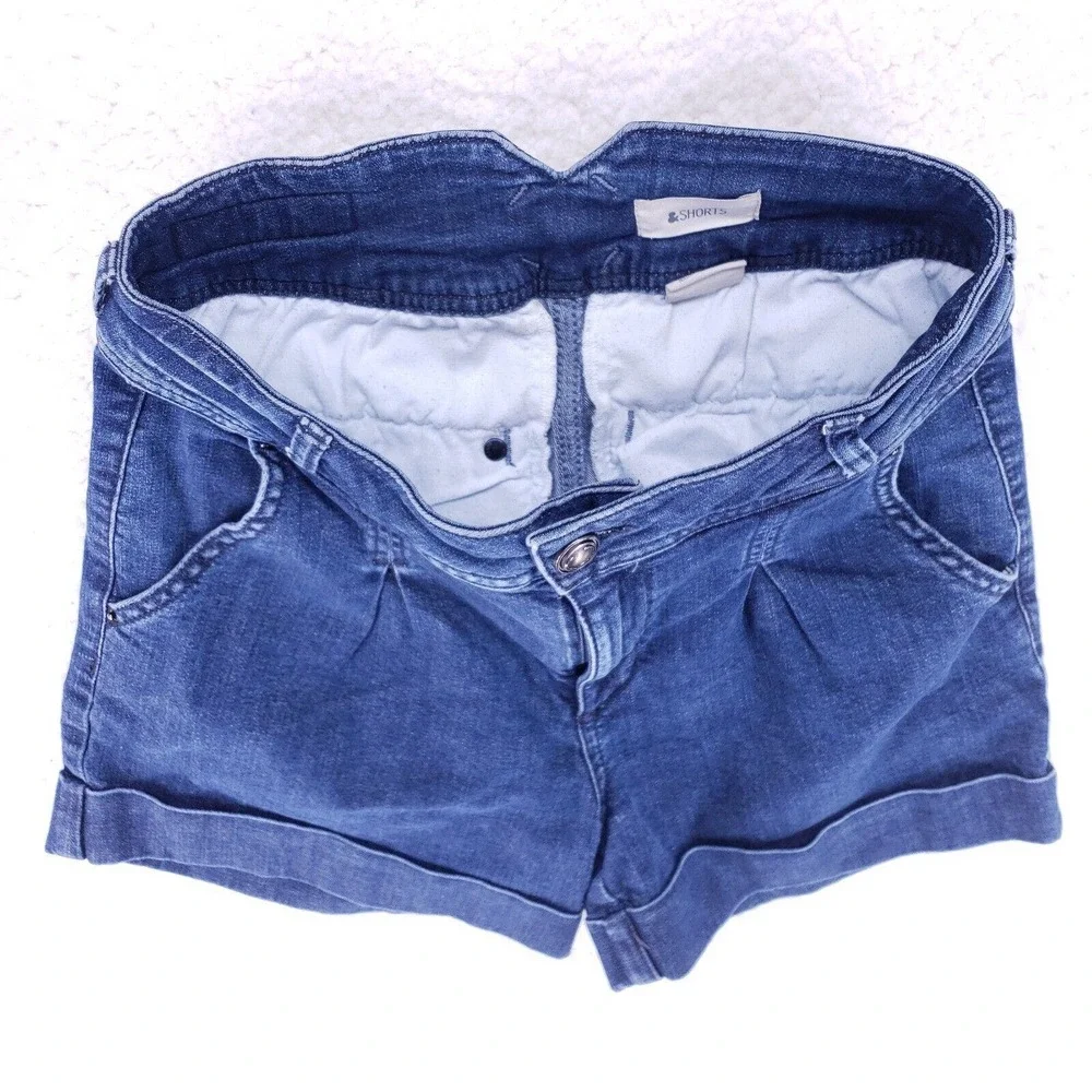 HM Jean Shorts Womens Size 4 Mid Rise Denim Blue Jeans Casual Pants